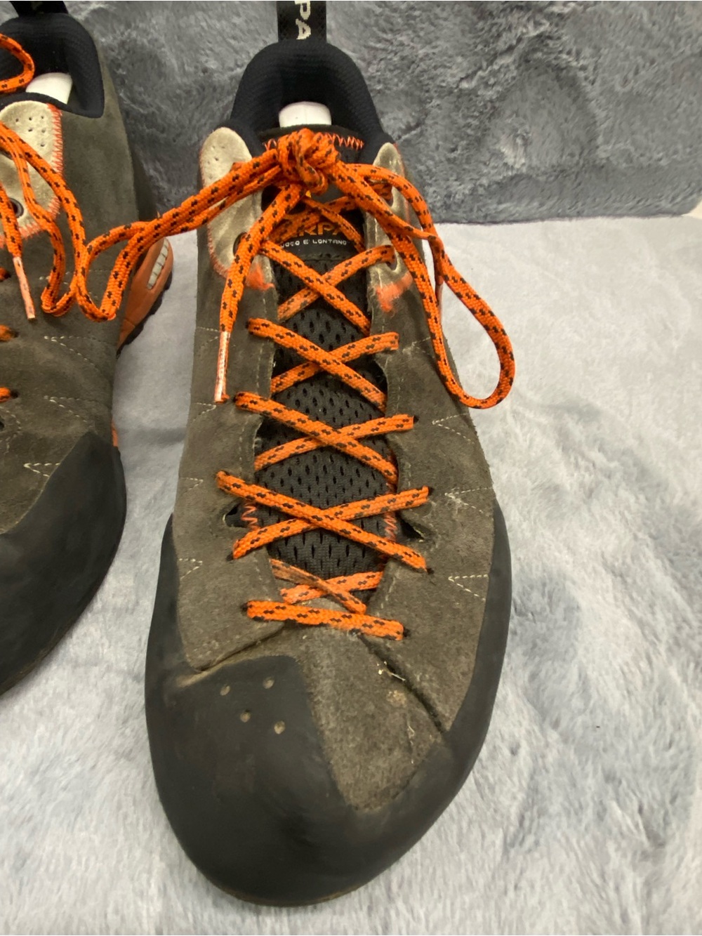 Scarpa Gecko Lite Climbing Hiking Trail Shoes Men’s 10.5 Women’s 9.5 Gray Black - Picture 7 of 11